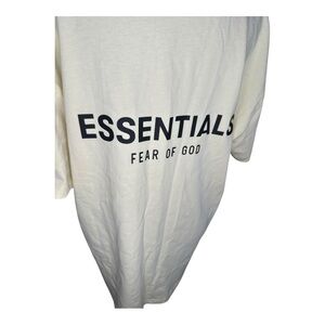 Fear of God Essentials T-Shirt – Cream, Size M Yellow